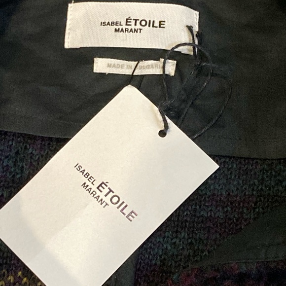 NWT Isabel Marant Etoile Leiko Plaid Wool Blend Jacket  - Sz 36 (US S) - Picture 9 of 11